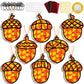 32 Sets Pine Cones Suncatchers Craft Kit DIY Window Stained Glass Effect Fall Autumn Pine Cones Paper Craft Home School Classroo