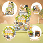 Yoxindax Streetscape Cafe Mini Building Set, 1770 Pcs Mini Brick Building Cafe Set (For Boys Girls 6+)