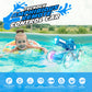 Tecnock Amphibious Remote Control Car Boat for Kids, 2.4GHz 4WD Water Squirt RC Stunt Car with LED Lights, 45-Minute Playtime, P