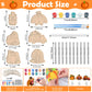 Silipull 24 Sets Thanksgiving Wind Chimes Crafts for Kids Make Your Own Wooden Wind Chime DIY Coloring Hanging Pumpkin Turkey Ar