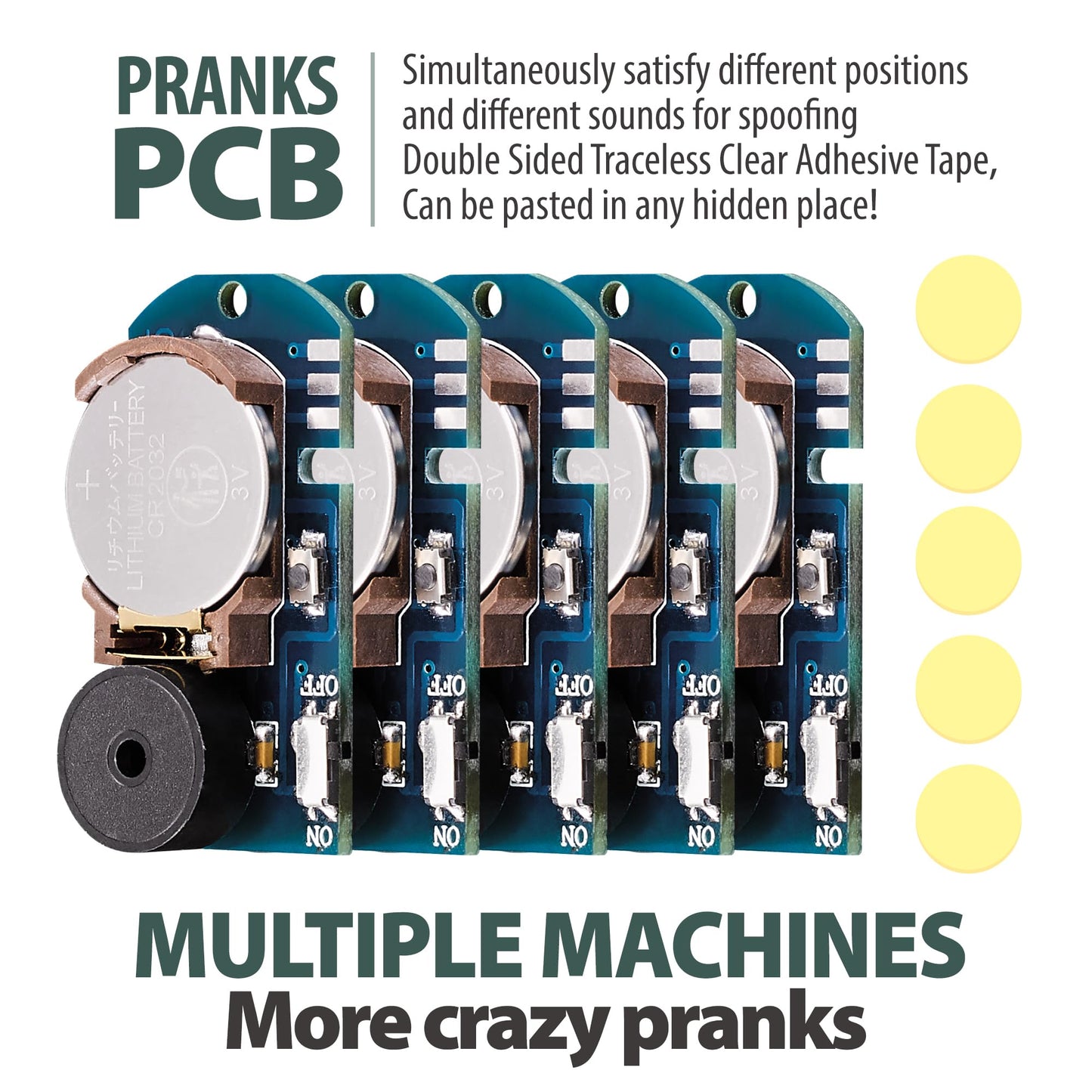 Chilpals Cricket Noise Maker Prank (5 Pack) Hidden Prank Noise Maker for mature-themed Prank Stuff for mature-themeds Beeping Prank Lrritating Noise Maker Suitable for Party  Office  Home  School  Car