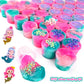 36 Pack Mermaid Slime Kit, Soft & Non-Sticky Galaxy Slime Pack, Mermaid Party Favors For Kids, Slime Party Favors For Girls & Bo