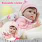 Milidool Reborn Baby Dolls Lifelike Girl Doll 22 Inch Realistic Newborn Baby Doll Real Looking Silicone Baby Dolls Girl With Feeding Bunny Toy Gift Set For Kids 3+