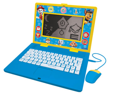 LEXiBOOK - Paw Patrol - Bilingual and Educational Laptop English/Spanish - Toy for Children, 170 Activities to Learn, Play Games