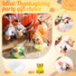 Vinsot 24 Pcs Halloween Stuffed Animal Bulk Small Halloween Plush Toys Plush keychain with Pumpkin Pattern for Trick or Treat Go