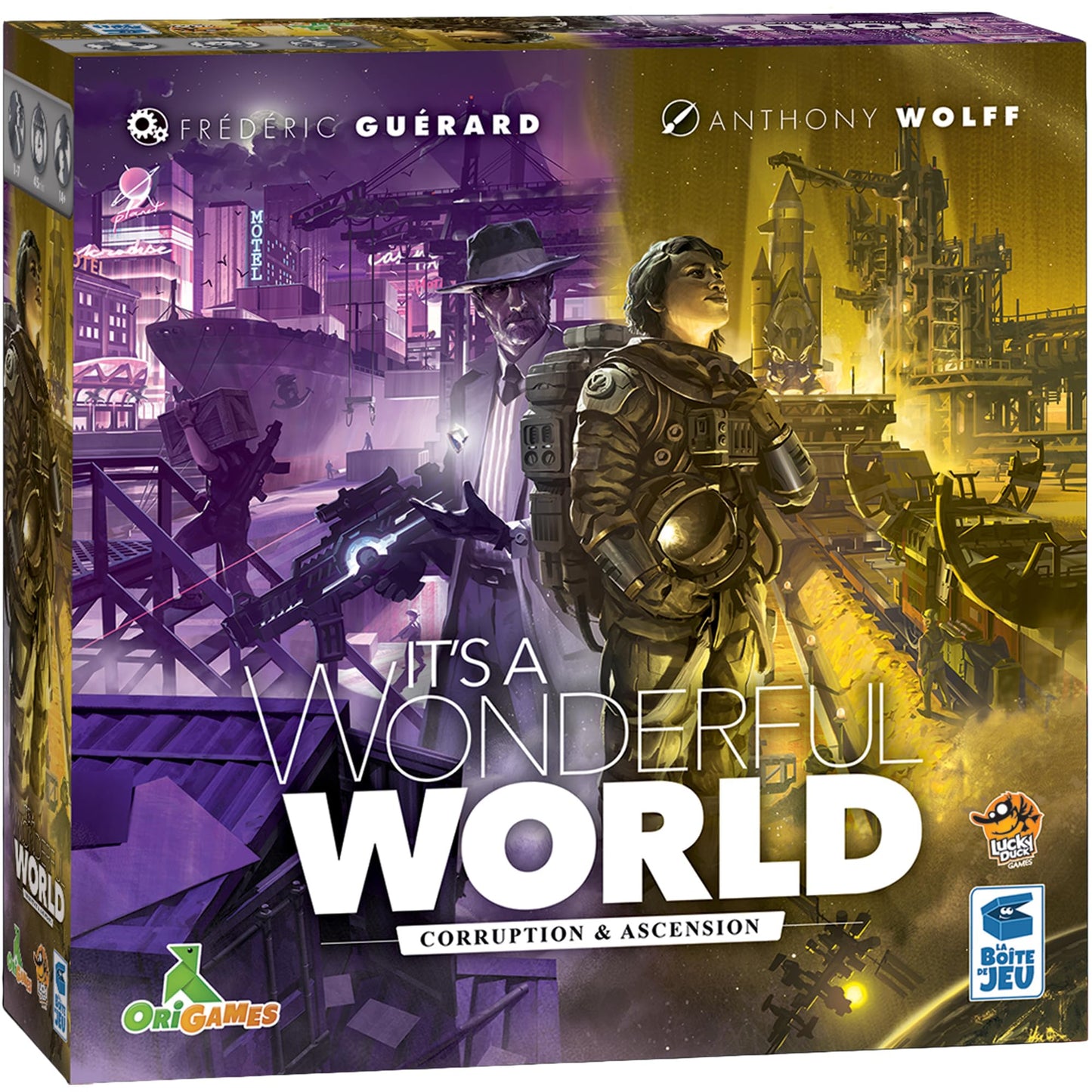 Lucky Duck Games It's A Wonderful World Corruption & Ascension Expansion - 1-7 Players, 30-60 Min Playtime, Multicolor, Model LKYIWWR03EN