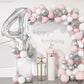 Katchon, Big Silver Number 4 Balloons - 40 Inch | Silver 4 Balloon Number, 4 Year Old Birthday Decorations | Silver Number Balloons, Silver Birthday Decorations | 4Th Birthday Decorations For Boys