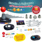 Playz Premium Solar System Model Kit For Kids - 4 Speed Motor, Hd Planetarium Projector, 8 Painted Planets & 8 White Foam Balls With Paint And Brush For A Hands-On Stem Diy Project For Space Toys