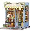 Book Nook Kit  DIY Miniature House Kits for mature-themed and Teens  Dollhouse Tiny Booknook Garden House Bookshelf  DIY Craft Gifts for Family and Friends (Anna's Blue Blossom)