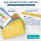 Lulu & You Baby Activity Cards - Playtime Ideas Focused On Baby Development And Stimulation - Newborn Activities From Birth To 1 Year – 0-12 Months Old Baby Must Haves - Baby Activity Book