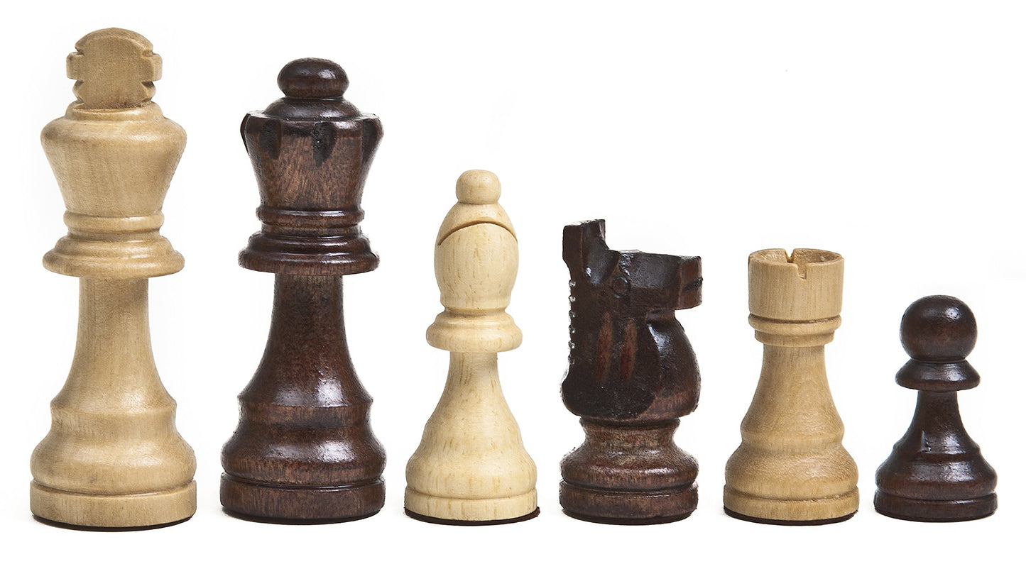 Bello Games Staunton Heavily Weighted Chessmen. King: 3 3/32'