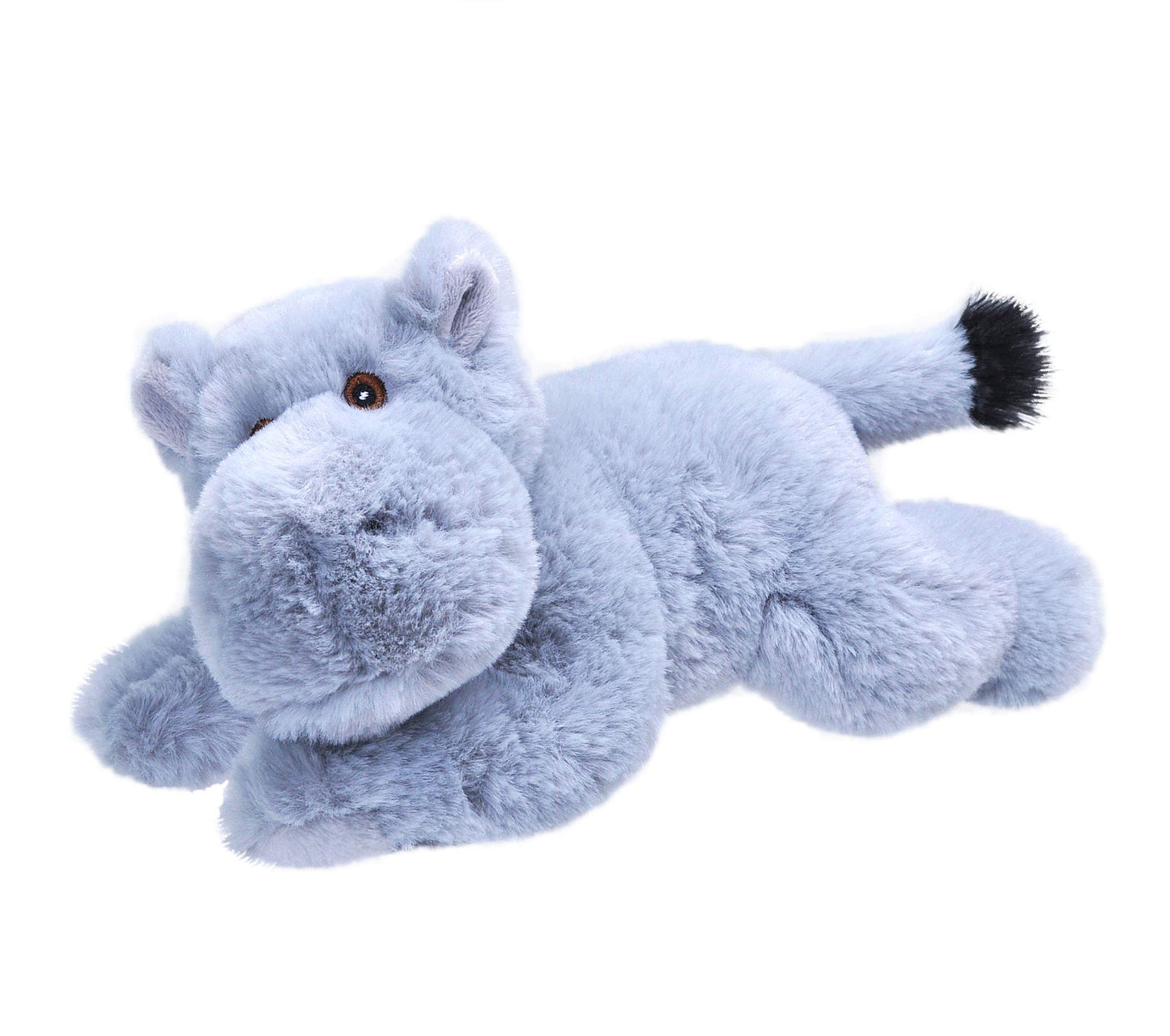 Wild Republic Ecokins Mini Hippo Stuffed Animal 8 Inch, Eco Friendly Gifts For Kids, Plush Toy, Handcrafted Using 7 Recycled Plastic Water Bottles (24803)