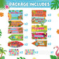 20 Pieces Luau Party Decorations Hawaiian Party Welcome Sign Summer Tropical Party Direction Signs for Fiesta Hawaiian Luau Tiki