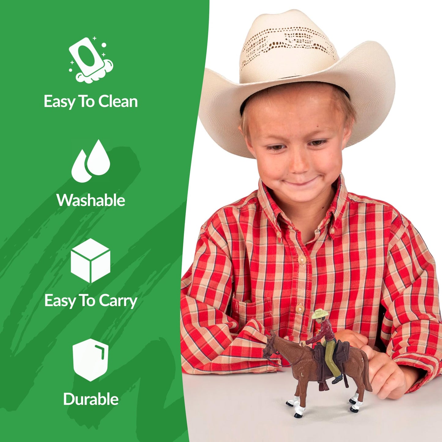 Big Country Toys Cowboy Figurine – Hand-Painted 1:20 Scale Ranch & Rodeo Collectible (6666 Ranch Cowboy And Quarter Horse)