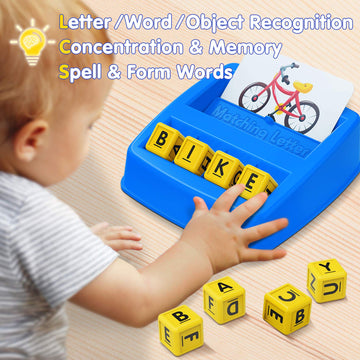 Narrio Educational Toys For 3 4 5 Year Old Boys Gift, Matching Letter Game Preschool Abc Learning Toys For Kids Ages 4-8 Years, Christmas Birthday Gifts For 3-6 Year Old Boys Toddler Toys Age 2-4
