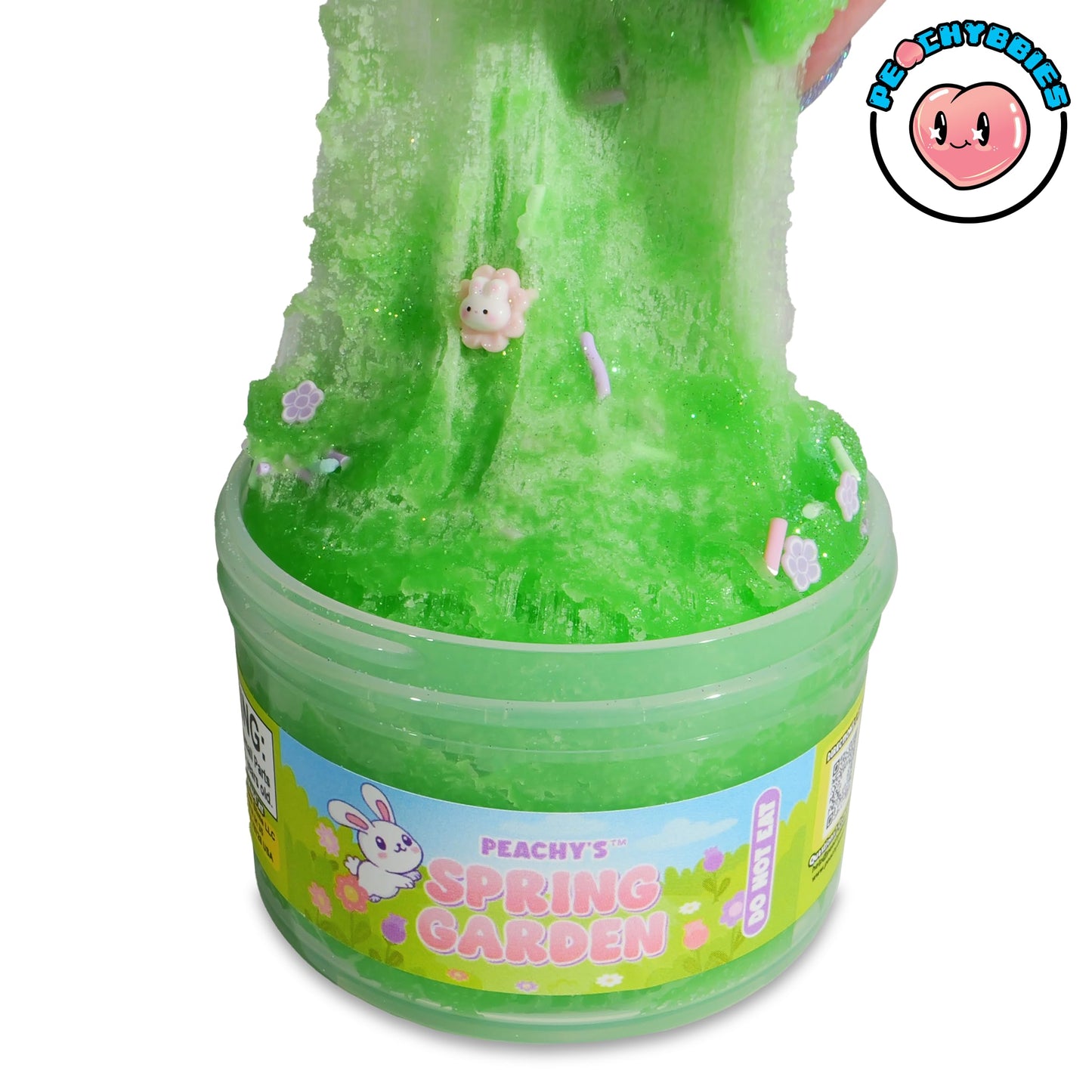 Peachybbies Spring Garden Cloud Slime - Made in USA enhanced  100% Authentic  7 oz.  Scented for Kids  ASMR  Axolotl Gifts  Slime Charms  Fidget Toys