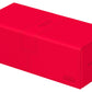 Ultimate Guard Twin Flip'N'Tray 266+, Deck Case For 266 Double-Sleeved Tcg Cards + Dice Tray, Red, Independent Magnetic Closure
