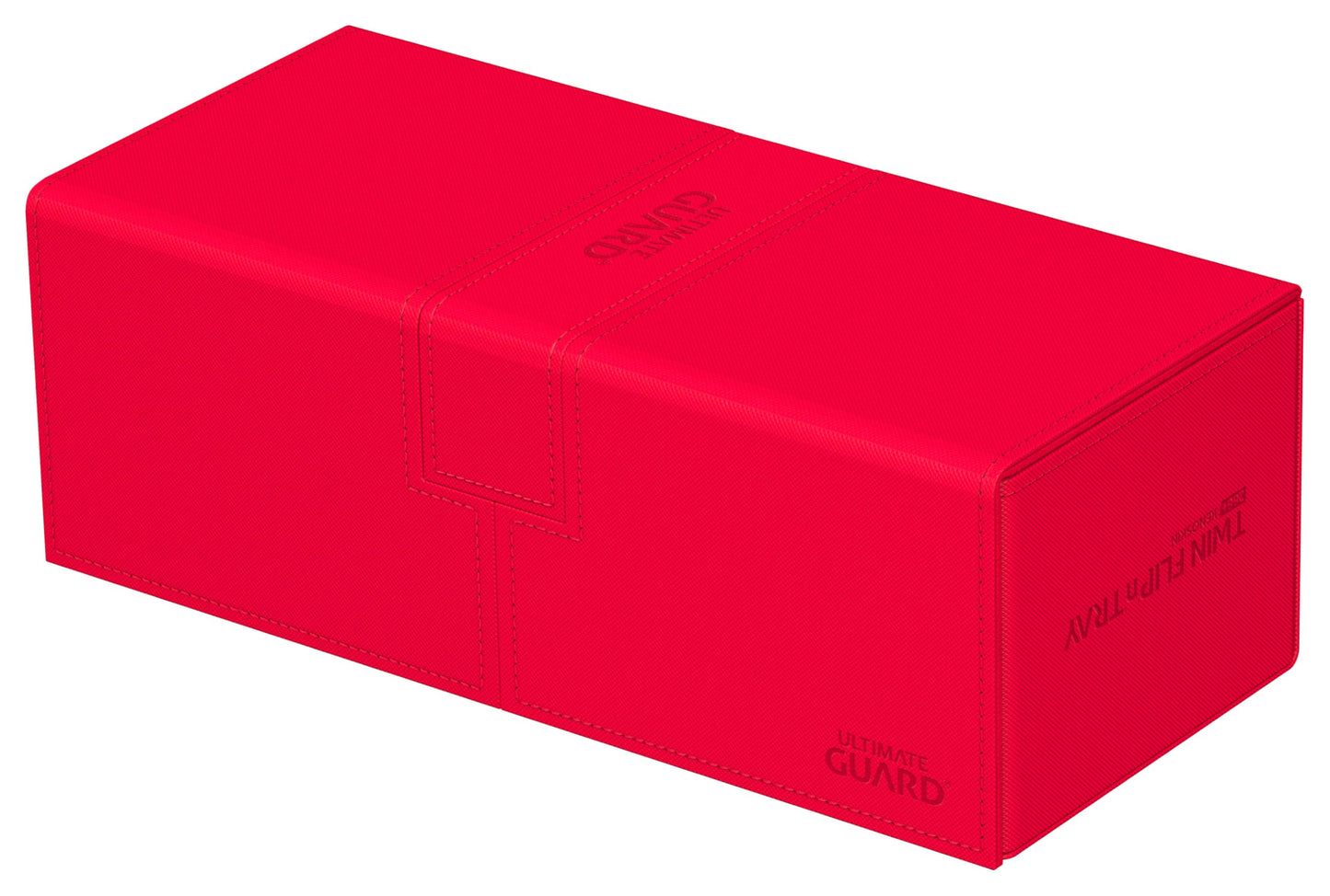 Ultimate Guard Twin Flip'N'Tray 266+, Deck Case For 266 Double-Sleeved Tcg Cards + Dice Tray, Red, Independent Magnetic Closure