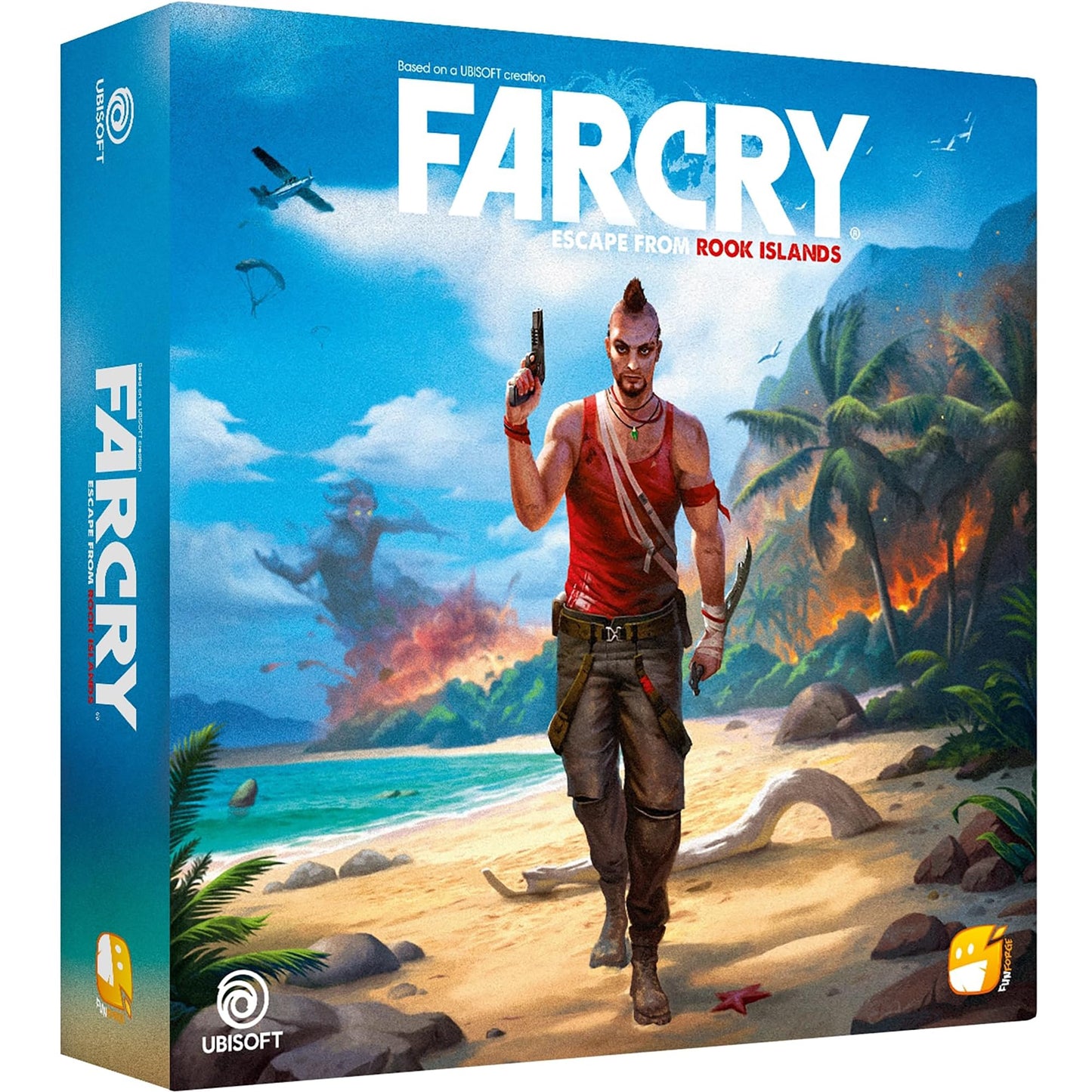 Funforge Far Cry Cooperative Combat Strategy Board Game - Escape from Rook Islands with Solo & Multiplayer Scenarios  Ages 14+  1-4 Players