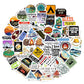Bulbacraft 100Pcs Funny Camping Stickers - Camping Gifts, Camp Stickers, Camping Planner Stickers, Fun Camping Gifts For Men & W