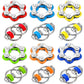 12 Pieces Fidget Toy Pack Flippy Chain Fidget Toy Six Roller Chain Fidgets and Flippy Chain Stress Relief Bike Chain Toys for Te
