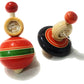 Crafts India Handcrafted channapatna Wooden Spinner Tops/Toys Combo 2 pcs