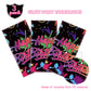 Neon Glow in The Dark Birthday Party Tablecloth Paint Splatter Graffiti Happy Birthday Table Covers Plastic Black Light Table Cl