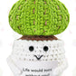 Jelutar Positive Potato Cactus Crochet Gifts - Mini Funny Knitted Wool Doll With Emotional Card Cheer Up Gifts For Friends Birthday Party Decorations