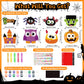 Bafeil 24 Pcs Halloween DIY Wooden Magnets to Paint, Halloween Glow in The Dark Wood Painting Crafts, Fridge Magnets Craft Kits