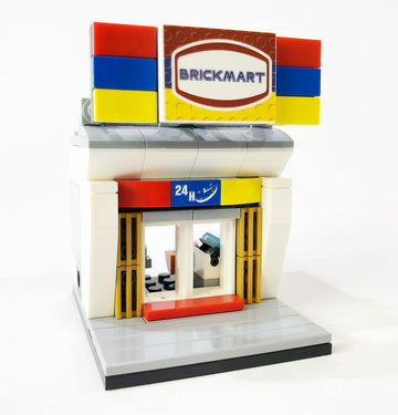 Brick Loot Exclusive Mini City Brickmart Brick Toy Store - Custom Designed Model - Compatible With Lego And Other Major Brick Brands