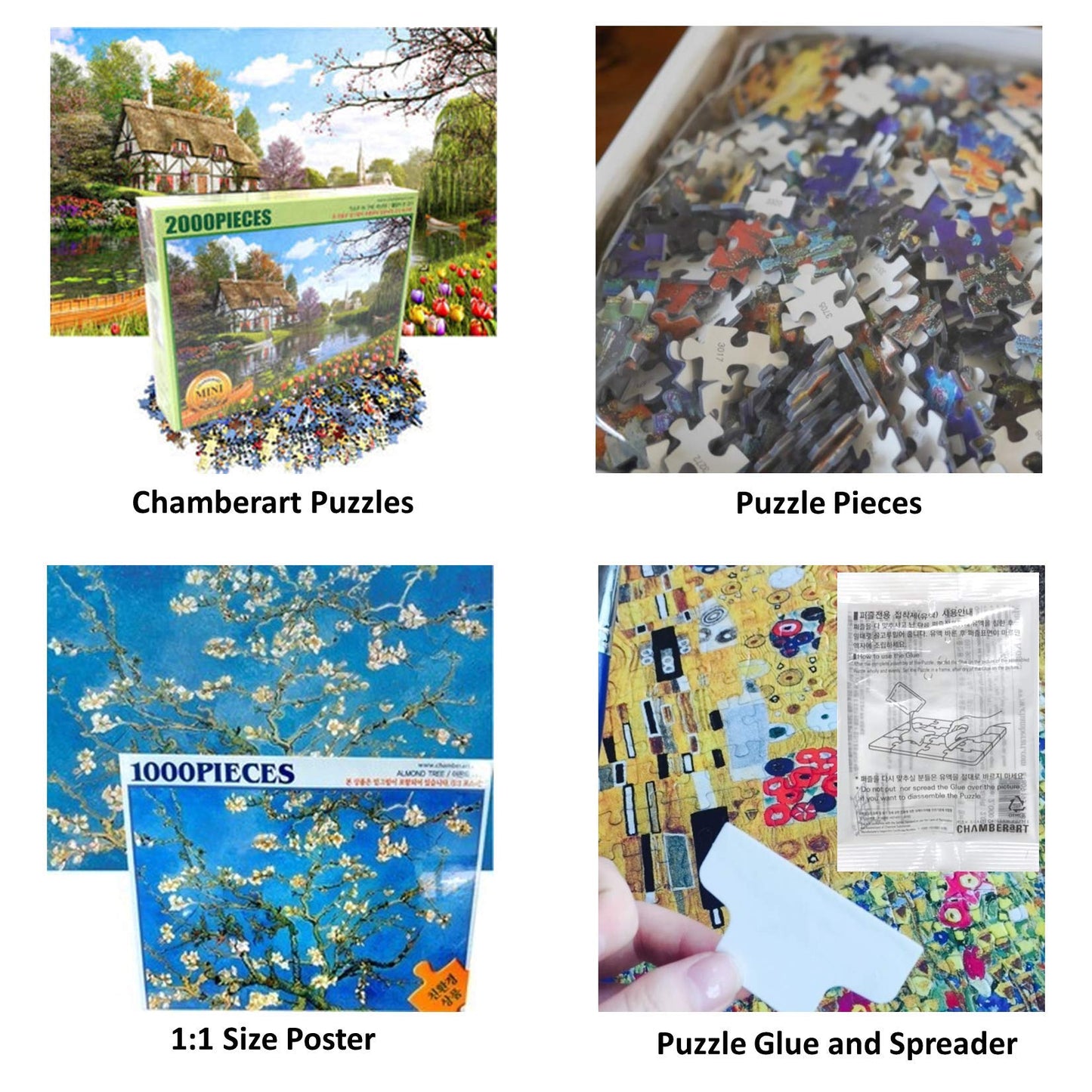 CHAMBERART 1000 Piece Jigsaw Puzzle - Tulip Fields A-1159, Premium Quality Paper