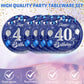 Blue 40Th Birthday Decorations For Men Navy Blue Silver Happy 40Th Birthday Plates,Table Covers And Napkins For 40Th Birthday An