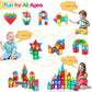 Feoxialy Magnetic Tiles for Kids Ages 3-5 4-8 STEM Educational Gifts Toys for 3 4 5 6 7+ Year Old Boys Girls Magnet Building Blo