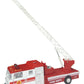 Master Toy Die-Cast Metal Fire Engine Truck with Ladder, Pull-Back Action, Red, Model 7000