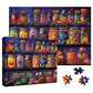 Halloween Horror Candy Jigsaw Puzzle 1000 Piece for mature-themed  Magic Fall Holiday Pumpkin Jigsaw Puzzles  Funny Art Aesthetic Colorful Puzzle