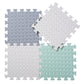 Tamiplay Foam Floor Mats For Kids, 12 X 12 Inch 16 Tiles 0.4' Thickness Foam Play Mat, Non-Toxic Square Interlocking Floor Mats Rubber Baby Play Mat For Toddlers(White/Gray/Bean Green)