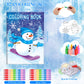 BenLouis 12 Frozen Mini Coloring Books Kids with 12 Stacking Crayons Winter Snowflake Themed Party Favors Small Activity Books B