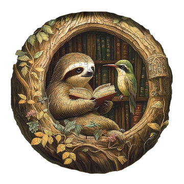 Wooden Puzzles for Adults, Wooden Jigsaw Puzzles for Adults Kids, Zoological Library Unique Shaped Wood Puzzles Adult, Creative 