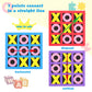 Tic Tac Toe - (Pack Of 36) Foam Tic-Tac-Toe Mini Board Game For Kids - For Birthday Party Favors, Goody Bag Fillers, End Of Year