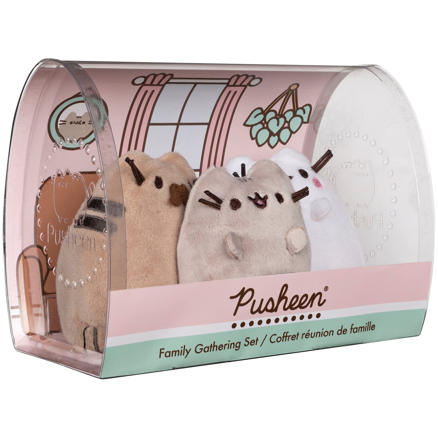 GUND Pusheen Family Gathering Set of 3 Plush Cats - High Quality Materials, Model 6056171, Perfect for Collectors