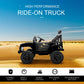 Aosom 12V Kids Ride On Truck With Parent Remote Control, Battery Powered Electric Car With Spring Suspension, Adjustable Speed, Led Lights And Horn, Black