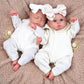 BABAESIDE Reborn Baby Dolls Twins, 20 Inch Realistic Baby Doll Girls Sleeping and Awake with Soft Body Baby Girl with Feeding To