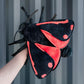 Zhongxin Made Large Cinnabar Moth Plush Toy - Lifelike Cinnabar Moth Stuffed Animals 16In, Realistic Soft Big Wings Moth Toys, Unique Plush Collection For Kids