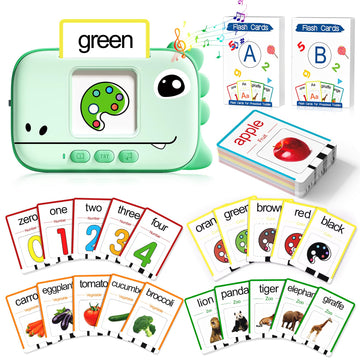 Hopeeye Talking Flash Cards For Toddlers Toys For Ages 2-4, Learning Toys For 2 3 4 5 Year Old Boys, Autism Pocket Speech Therap