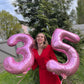 Pink Number 5 Balloon 40 Inch, 5 Balloon Number, 5Th Birthday Decorations, Pink Party Supplies For Boys Girls
