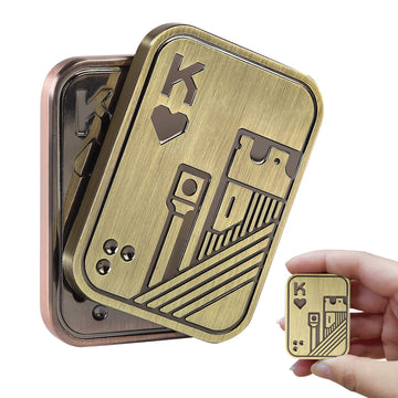 Metal Fidget Toys, Edc Fidget Slider, Poker Push Card, Cool Office Toy For Men, Anxiety Autism Adhd Gifts For Adults Teens, Vale