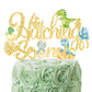 Dinosaur Hatching Soon Party Cake Topper (Gold)
