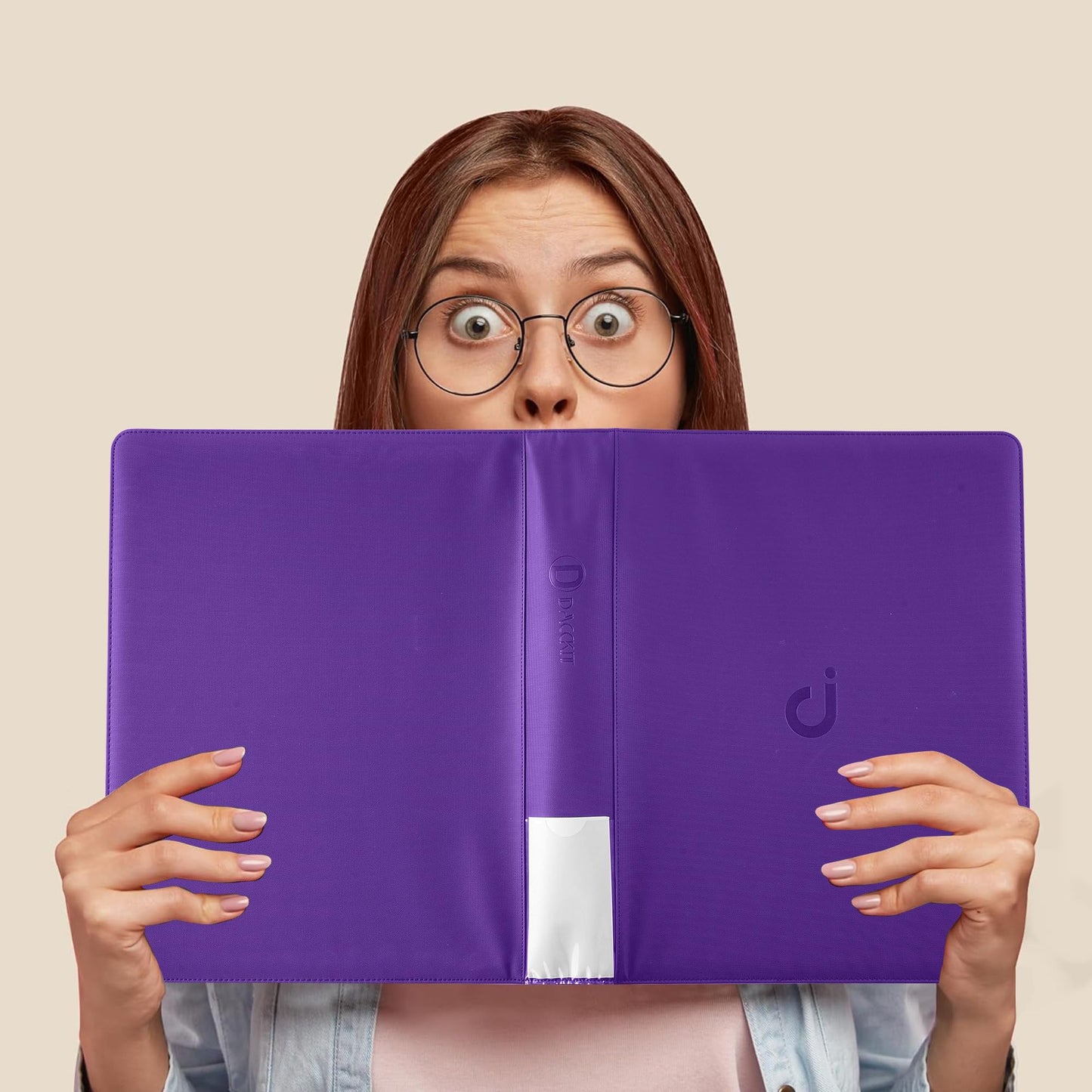 Toploader Binder  Holds 360 Top Loaders - 9-Pocket Top Loader Binder for 3 x 4 Rigid Card Holders for Trading Cards or Sports Cards  Model B - Classic Purple