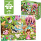 Quokka Puzzles For Kids Ages 4-6 - Set Of 4X60 Jigsaw Puzzles For Toddlers 3-5 - Unicorn Princess Animals Toys For Children 6-8 Yo - Gift Educational Game For Boys & Girls