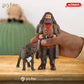 Schleich Wizarding World Harry Potter Hagrid & Fang Figurines Set, Multi, PVC, Model 42638, Ideal for Kids Ages 6+